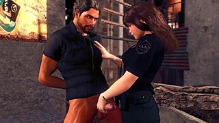 Curvy Police Girl in Cute Outfit Gets Arrested