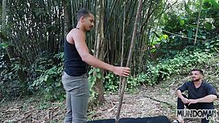 Intense Bareback Fucking in the Woods with Big Cock