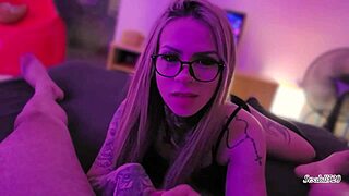 pov - i'm your barbie, what do you want from me? i'll give you a deepthroat blowjob