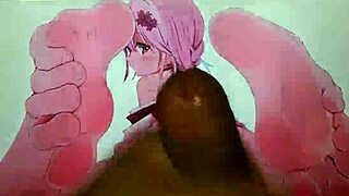 What do you think of this anime feet cum tribute?