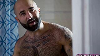 Guy Aroused By Hairy Stepdad In Rough Gay Sex