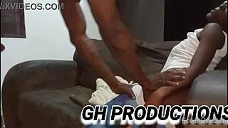 Little African Teen 18+ Slut Fucked Hard On Couch