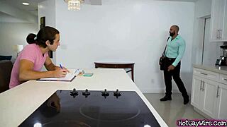 Guy Aroused By Hairy Stepdad In Rough Gay Sex