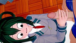 Froppy In School Uniform Visits Infirmary For Uncensored Handjob And Pussy Play