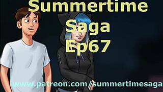 summertime saga episode 67 with cartoon characters and game adventures 😊