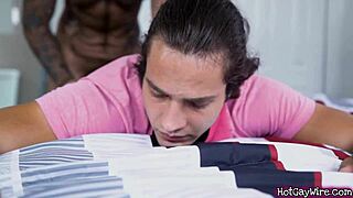 Guy Aroused By Hairy Stepdad In Rough Gay Sex