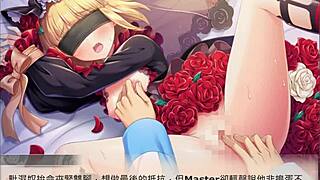 anime hentai girl fingering to orgasm with small tits