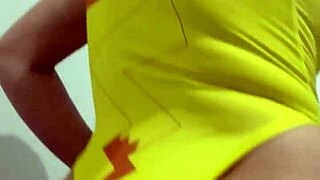 blonde teen in lingerie drives me crazy with her big ass sittings and moans