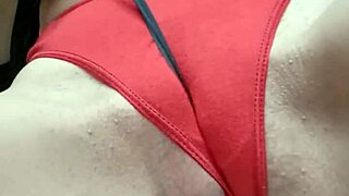 Playing with tape and underwear resulted in a wet pussy