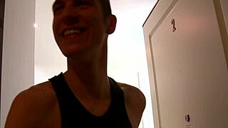 Gay stud receives delightful blowjob from eager partner