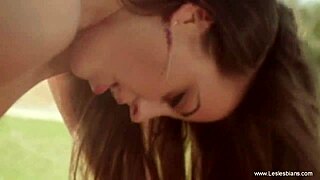 Lesbian girlfriends from EUROPE playing OUTSIDE in BELGIUM