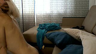 Blonde Step Mom In Black Stockings Fucks Hard With Amanda Blanshe!