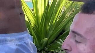 Brazilian men cruising on beaches