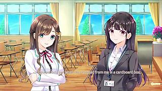 Secret Kiss Hentai Fingering Each Other In Anime Game Masturbation.