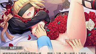 anime hentai girl fingering to orgasm with small tits