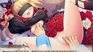 anime hentai girl fingering to orgasm with small tits