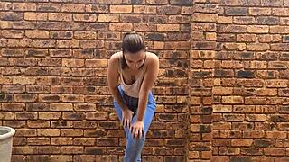 Tattooed slut pissing everywhere in wild indoor-outdoor compilation.