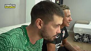 Lost Game but Won Friend's Ass in Bareback Blowjob?