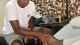 In Rio's swing house, watch the couple get a special massage leading to assfucking.