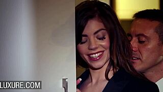 Manon Martin Hot Brunette Anal Plug Turns To Threesome!