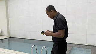 Hotel boy offers coffee, I choose milk.