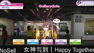 Happy couple enjoys dating game part16