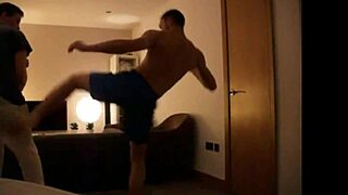 Exciting Gay Foot Kickboxing Match!