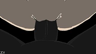 porn animation featuring blowjob and doggystyle creampie