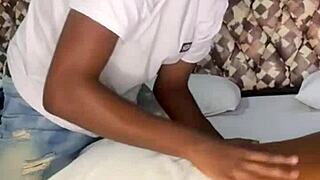 In Rio's swing house, watch the couple get a special massage leading to assfucking.