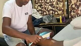 In Rio's swing house, watch the couple get a special massage leading to assfucking.