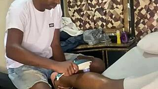 In Rio's swing house, watch the couple get a special massage leading to assfucking.