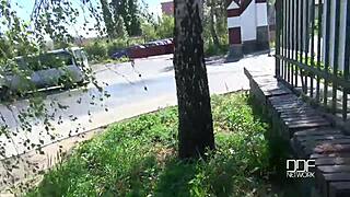 Pov Cock Blowjob In The Outdoors Fills Alexis Cherrys Mouth With Cum