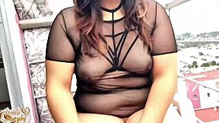 Hot Couple Caught Fucking on Balcony