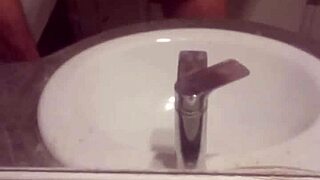 Young guy masturbates casually