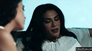 Beautiful Shemale Pounds Female With Intense Fuck