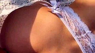 i'm passionate blonde in fishnets fucked ass to mouth and creampied in the wood - mia bandini