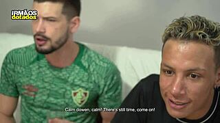 Lost Game but Won Friend's Ass in Bareback Blowjob?