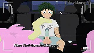 Mina riding big cock in car!