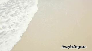 Busty blonde on roller blades wants dick. She picks up a guy for hardcore blowjob and big tits action