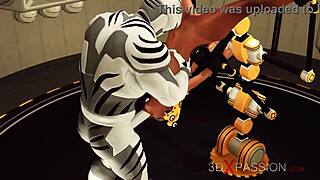 Big tits beauty enjoys extreme restrained sex with monster cock