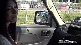 Asian girl hitchhikes with no money