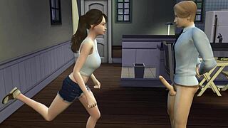 naughty classmate gives blowjob to teacher in hentai