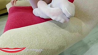 Milf Ginnagg Teases In White Stockings