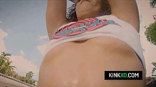 curly-haired teen stepsisters willow and skyla got banged hard. skipped basketball for stepbro's wild group action.