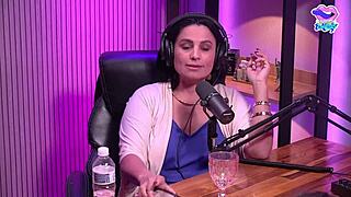 I watch her get on all fours in the studio