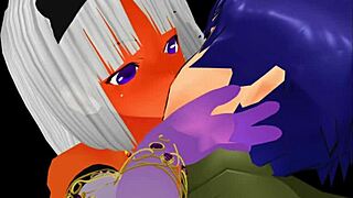 Sharifa's heroic scenes in the anime-style video game