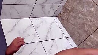 Blonde Cleans And Takes Cock While Working