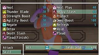 Sharifa's heroic scenes in the anime-style video game