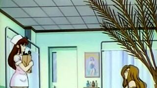 Asian Teen in Anime Threesome Medical BJ