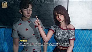 Visual novel walkthrough of Eternum 2 with anime-style artwork